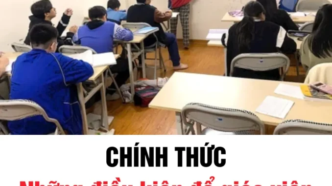 Những điều kiện để giáo viên được tổ chức dạy thêm Những điều kiện để giáo viên được tổ chức dạy thêm