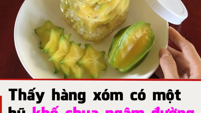 Khế chua ngâm đường phèn có tác dụng gì? Khế chua ngâm đường phèn có tác dụng gì?