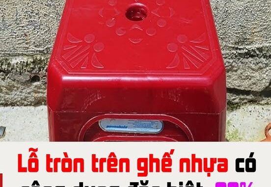 Lỗ tròn trên ghế nhựa có công dụng đặc biệt: 99% người dùng không để ý Lỗ tròn trên ghế nhựa có công dụng đặc biệt: 99% người dùng không để ý