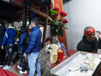 Cười phá lên sau khi đọc lời ‘giải đề vận mệnh’ của chính mình ở lễ hội