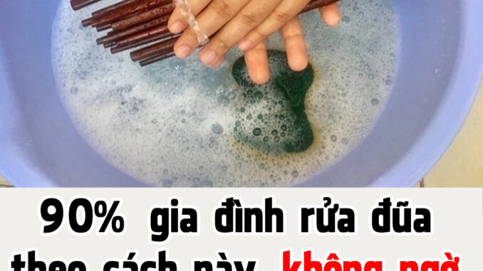 90% gia đình rửa đũa theo cách này, không ngờ lại mở đường mời virus, vi khuẩn vào cơ thể 90% gia đình rửa đũa theo cách này, không ngờ lại mở đường mời virus, vi khuẩn vào cơ thể