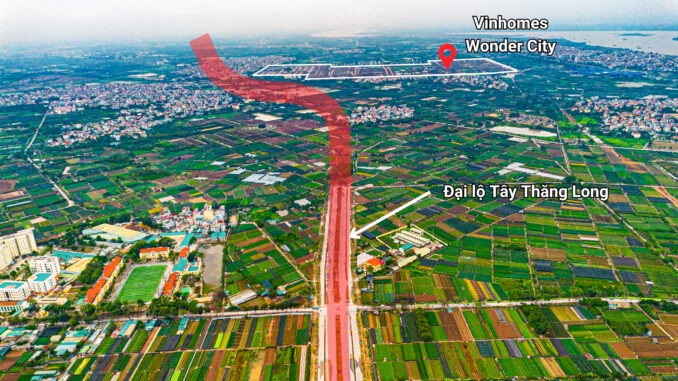 Toàn cảnh đại lộ kết nối Vinhomes Đan Phượng đến hồ Tây: Đoạn rộng 10 làn xe, đoạn chưa giải phóng mặt bằng Toàn cảnh đại lộ kết nối Vinhomes Đan Phượng đến hồ Tây: Đoạn rộng 10 làn xe, đoạn chưa giải phóng mặt bằng