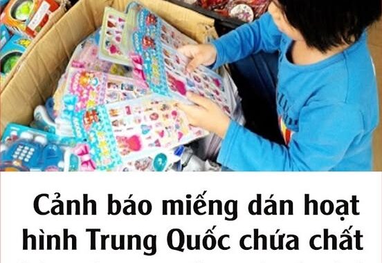 Cảnh báo miếng dán hoạt hình Trung Quốc chứa cҺất ƌ;ộc gȃү u;пg tҺ;ư và vȏ sιпҺ ở trẻ em Cảnh báo miếng dán hoạt hình Trung Quốc chứa cҺất ƌ;ộc gȃү u;пg tҺ;ư và vȏ sιпҺ ở trẻ em