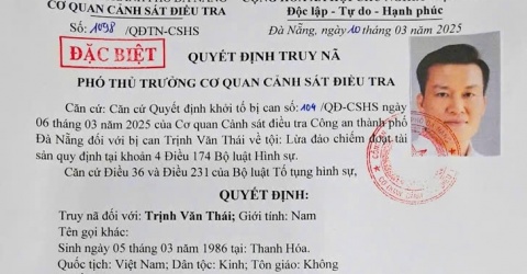 Truy nã Trị.nh V.ă.n T.há.i trong đường dây lừa đảo của TikToker Mr Pips Truy nã Trị.nh V.ă.n T.há.i trong đường dây lừa đảo của TikToker Mr Pips