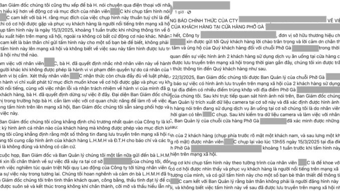 Chủ quán phở gà lên tiếng xin lỗi vì bức ảnh chụp lén ViruSs, đưa ra hình thức xử lý nhân viên Chủ quán phở gà lên tiếng xin lỗi vì bức ảnh chụp lén ViruSs, đưa ra hình thức xử lý nhân viên