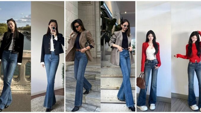 Quần ống loe giấu khuyết điểm tốt hơn quần ống rộng, tôn lên vẻ đẹp nữ tính: Bộ ảnh này sẽ giúp bạn hiểu Quần ống loe giấu khuyết điểm tốt hơn quần ống rộng, tôn lên vẻ đẹp nữ tính: Bộ ảnh này sẽ giúp bạn hiểu