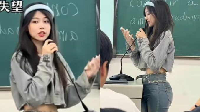Xuất hiện 7 giây, cô giáo ngoại ngữ khiến dân tình tranh cãi dữ dội vì một điều Xuất hiện 7 giây, cô giáo ngoại ngữ khiến dân tình tranh cãi dữ dội vì một điều