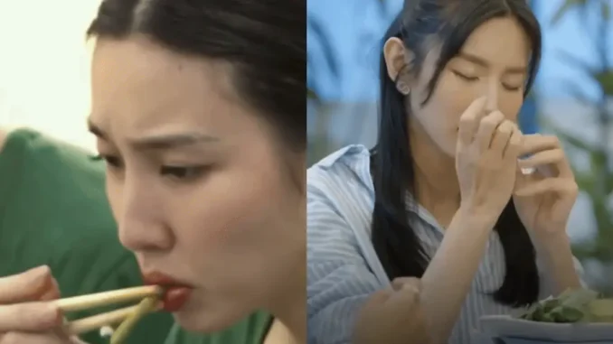 Biểu cảm của Hoa hậu Thùy Tiên khi ăn rau: Lúc nhăn nhó, lúc khổ sở đến tội, nhưng vẫn có một lần ngoại lệ Biểu cảm của Hoa hậu Thùy Tiên khi ăn rau: Lúc nhăn nhó, lúc khổ sở đến tội, nhưng vẫn có một lần ngoại lệ