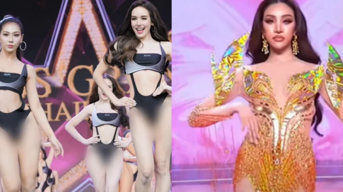 Miss Grand: Diễn áo tắm như đấu võ, đá chân lộ chỗ nhạy cảm, "cướp" váy Kỳ Duyên Miss Grand: Diễn áo tắm như đấu võ, đá chân lộ chỗ nhạy cảm, "cướp" váy Kỳ Duyên