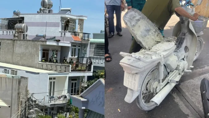 Khống chế tên côn đồ đốt xe, đâ.m cảnh sát bị thương Khống chế tên côn đồ đốt xe, đâ.m cảnh sát bị thương