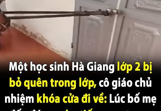 Một học sinh lớp 2 bị bỏ quên trong lớp, cô giáo chủ nhiệm khóa cửa đi về Một học sinh lớp 2 bị bỏ quên trong lớp, cô giáo chủ nhiệm khóa cửa đi về