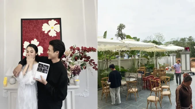 Lễ dạm ngõ của Quỳnh Lương và thiếu gia: Nhan sắc cô dâu bầu bí gây sốt, không gian cực sang xịn! Lễ dạm ngõ của Quỳnh Lương và thiếu gia: Nhan sắc cô dâu bầu bí gây sốt, không gian cực sang xịn!
