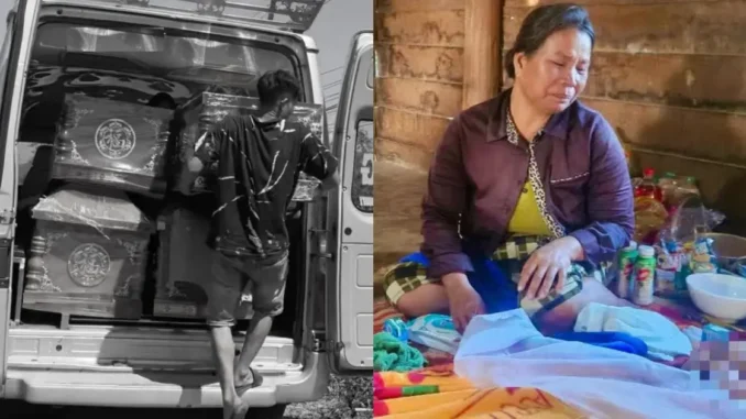Vụ 4 học sinh đuối nước sau chuyến đi câu ở Phú Yên: Xó.t x.a hình ảnh những chiếc quan tài xếp chồng lên nhau Vụ 4 học sinh đuối nước sau chuyến đi câu ở Phú Yên: Xó.t x.a hình ảnh những chiếc quan tài xếp chồng lên nhau
