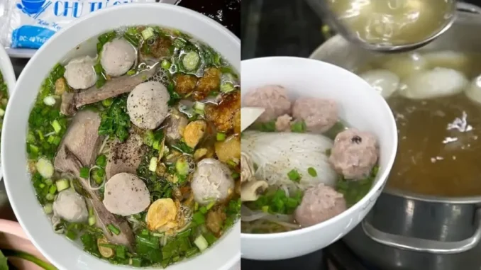 Cách nấu hủ tiếu bò viên cực ngon Cách nấu hủ tiếu bò viên cực ngon
