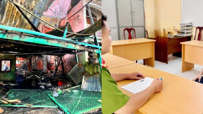 Con nghiệ.n đốt nhà hàng xóm trong đêm Con nghiệ.n đốt nhà hàng xóm trong đêm