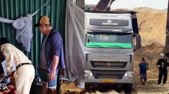 Đồng loạt khám xét, đưa 30 đối tượng khai thác cát ở Thanh Hoá về Hà Nội điều tra Đồng loạt khám xét, đưa 30 đối tượng khai thác cát ở Thanh Hoá về Hà Nội điều tra