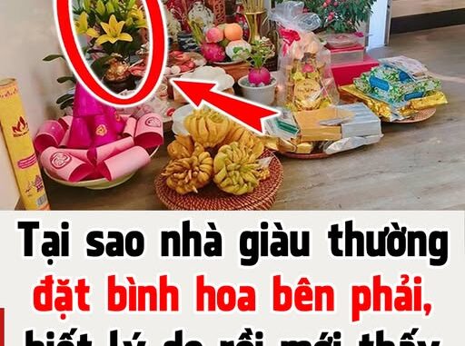 Khi thắp hương, nhà giàu thường đặt bình hoa bên trái bàn thờ, họ thực sự rất thông minh Khi thắp hương, nhà giàu thường đặt bình hoa bên trái bàn thờ, họ thực sự rất thông minh