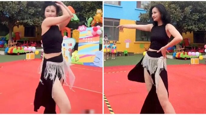 Đến trường con xem văn nghệ đầu năm, bố mẹ choáng khi thấy cô giáo ăn mặc thiếu vải, nhảy múa Đến trường con xem văn nghệ đầu năm, bố mẹ choáng khi thấy cô giáo ăn mặc thiếu vải, nhảy múa
