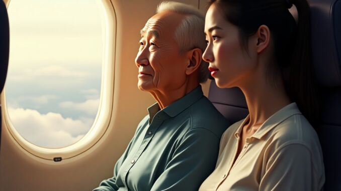 Một cô gái trẻ giàu có ngồi cạnh một cụ ông ngh:;;èo trên máy bay. Vừa ngồi xuống ghế, cô lập tức gọi tiếp viên hàng không: “Làm ơn tìm cho tôi một chỗ ngồi khác ngay lập tức.” Một cô gái trẻ giàu có ngồi cạnh một cụ ông ngh:;;èo trên máy bay. Vừa ngồi xuống ghế, cô lập tức gọi tiếp viên hàng không: “Làm ơn tìm cho tôi một chỗ ngồi khác ngay lập tức.”