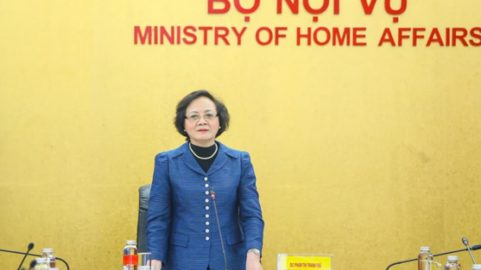 Bộ trưởng Phạm Thị Thanh Trà thông tin về lộ trình sáp nhập tỉnh, tổ chức lại cấp xã Bộ trưởng Phạm Thị Thanh Trà thông tin về lộ trình sáp nhập tỉnh, tổ chức lại cấp xã