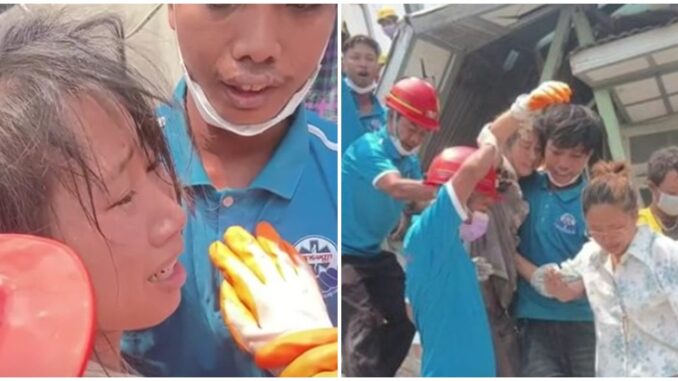 Bé gái mắc kẹt hơn 2 ngày trong tòa nhà đổ sập ở Myanmar sống sót thần kỳ nhờ một thứ Bé gái mắc kẹt hơn 2 ngày trong tòa nhà đổ sập ở Myanmar sống sót thần kỳ nhờ một thứ
