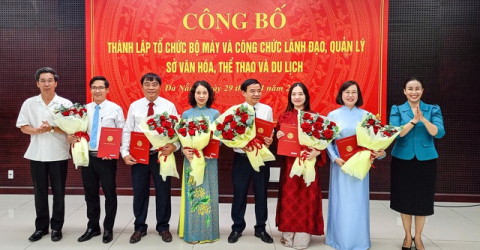 Đà Nẵng công bố lãnh đạo mới của Sở Văn hóa - Thể thao và Du lịch Đà Nẵng công bố lãnh đạo mới của Sở Văn hóa - Thể thao và Du lịch