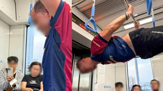 Đã xác minh được danh tính người đàn ông ‘hít xà đơn’ trên tàu metro số 1 Đã xác minh được danh tính người đàn ông ‘hít xà đơn’ trên tàu metro số 1