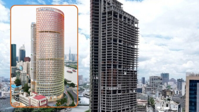 Tòa nhà chọc trời 41 tầng bị bỏ hoang gần 2 thập kỷ: Án ngữ giữa khu đất vàng hơn 6.600ha, từng bị chê ‘làm xấu bộ mặt’ của đô thị Tòa nhà chọc trời 41 tầng bị bỏ hoang gần 2 thập kỷ: Án ngữ giữa khu đất vàng hơn 6.600ha, từng bị chê ‘làm xấu bộ mặt’ của đô thị