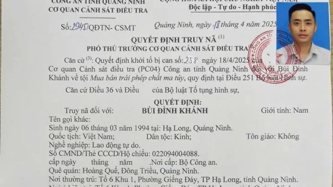 Phát hiện đối tượng truy nã Bùi Đình Khánh tại Phú Thọ Phát hiện đối tượng truy nã Bùi Đình Khánh tại Phú Thọ