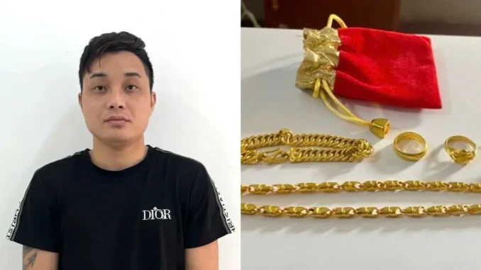Kẻ trộm 21 chỉ vàng ở Nghệ An bị bắt khi đang chạy trốn lên Lào Cai Kẻ trộm 21 chỉ vàng ở Nghệ An bị bắt khi đang chạy trốn lên Lào Cai