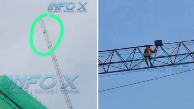 Người đàn ông mộng du leo lên cẩu tháp xây dựng cao 126m Người đàn ông mộng du leo lên cẩu tháp xây dựng cao 126m