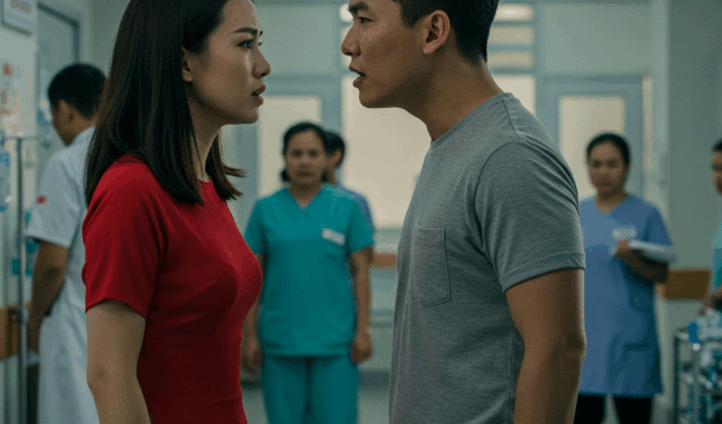 Người vợ chăm con ở bệnh viện nhưng ngày nào cũng mặc váy đỏ, bao nhiêu người chỉ chỏ, bàn tán Người vợ chăm con ở bệnh viện nhưng ngày nào cũng mặc váy đỏ, bao nhiêu người chỉ chỏ, bàn tán