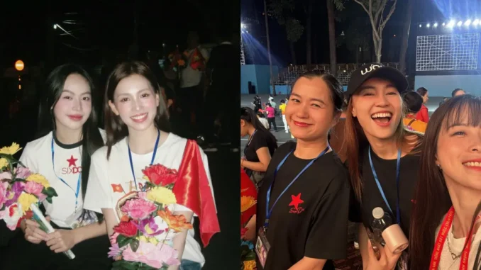 Tiểu Vy, Lan Ngọc, Minh Luân cùng nhiều sao Việt hào hứng tham gia tổng hợp luyện diễu hành Đại lễ 30/4
