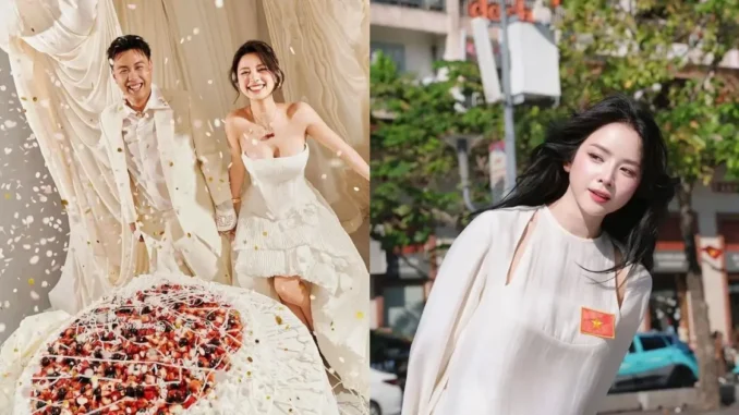 DJ Mie diện áo dài khoét vai mừng đại lễ DJ Mie diện áo dài khoét vai mừng đại lễ