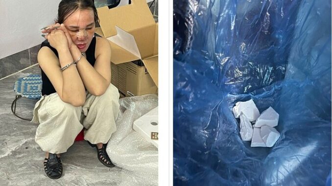 Bắt quả tang nữ giáo viên đi ‘ship’ ma túy Bắt quả tang nữ giáo viên đi ‘ship’ ma túy