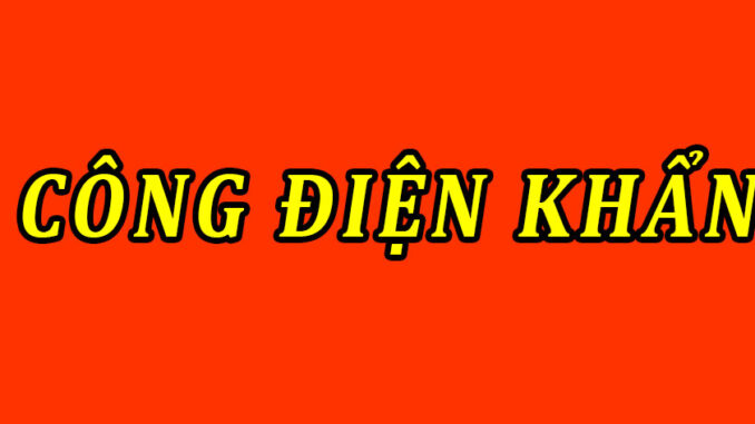 Công điện của Thủ tướng Công điện của Thủ tướng