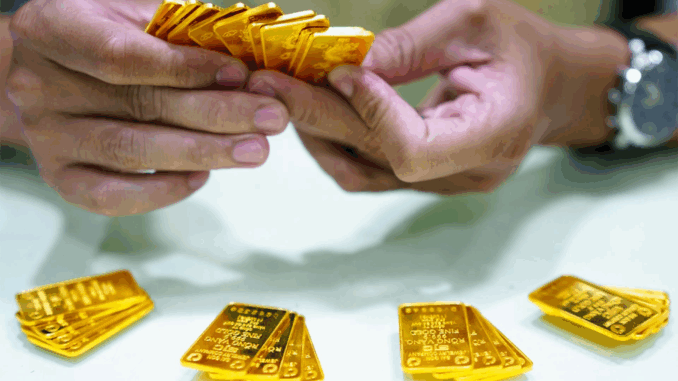 Trưa 25/4, vàng trong nước tăng cao, bán ra 116.3 triệu đồng/lượng Trưa 25/4, vàng trong nước tăng cao, bán ra 116.3 triệu đồng/lượng