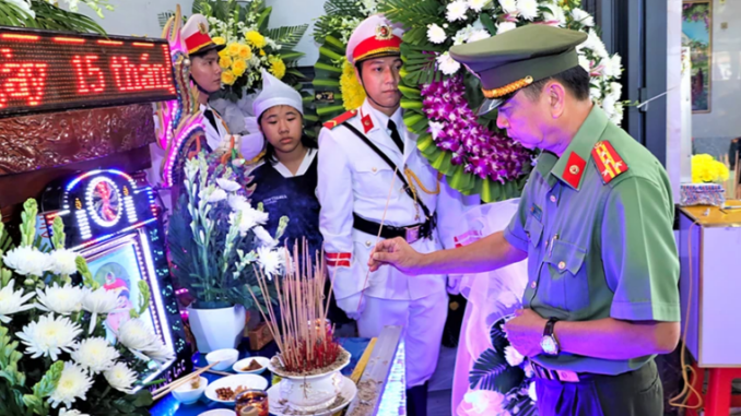 1 Đại úy Công an tỉnh hy sinh khi làm nhiệm vụ 1 Đại úy Công an tỉnh hy sinh khi làm nhiệm vụ