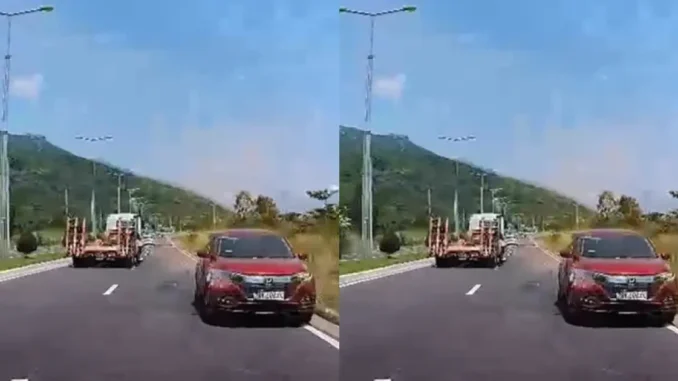 Người dân cung cấp clip ô tô chạy ngược chiều trên đèo cho cảnh sát xử lý Người dân cung cấp clip ô tô chạy ngược chiều trên đèo cho cảnh sát xử lý