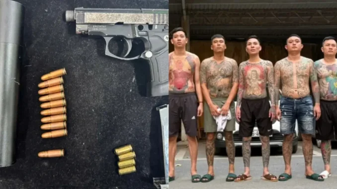 Cảnh sát hình sự Hà Nội bắt Hải “Lé” cùng 8 đàn em Cảnh sát hình sự Hà Nội bắt Hải “Lé” cùng 8 đàn em