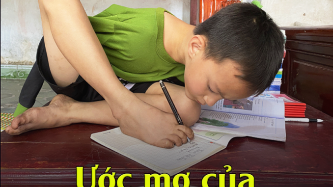 Ước mơ của cậu bé không tay Ước mơ của cậu bé không tay