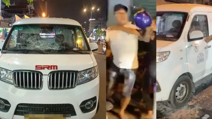 Bắt giữ người đi xe máy chặn đầu ô tô, nhặt gạch đá đậ.p vỡ kính Bắt giữ người đi xe máy chặn đầu ô tô, nhặt gạch đá đậ.p vỡ kính