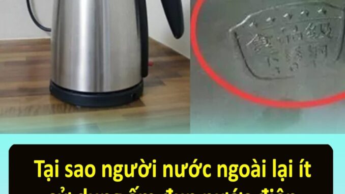 Tại sao dù rất tiện lợi nhưng người nước ngoài ít sử dụng ấm siêu tốc? Đây là lý do