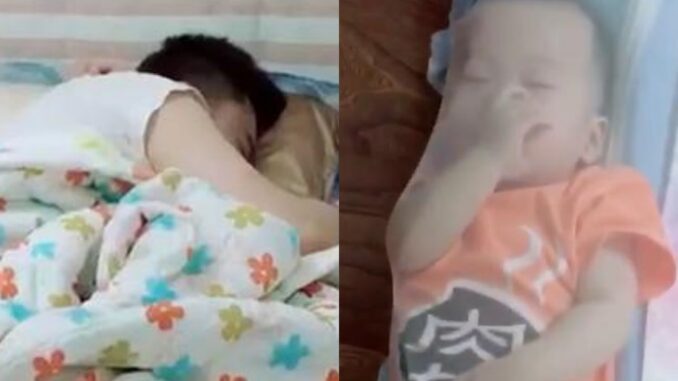Giao con cho bố ru ngủ, mẹ linh cảm chẳng lành, vừa mở cửa phòng liền dở khóc dở cười
